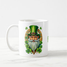 Lucky Irish Leprechaun Horseshoe and Clover Kaffeetasse