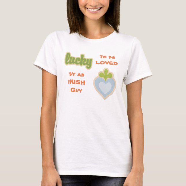 Lucky Irish Liebe Heart T-Shirt (Vorderseite)
