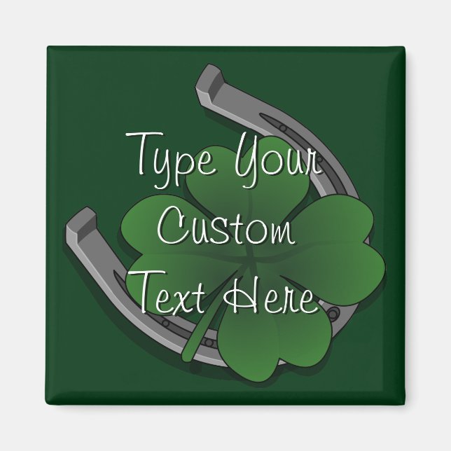 Lucky Irish Magnet Shirt St. Patricks Wohngestaltu (Vorne)