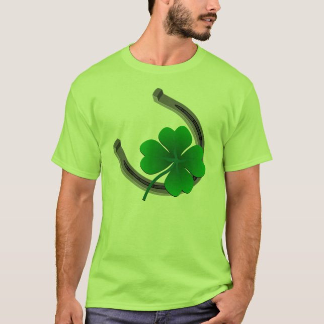Lucky Irish Shirt St Patrick's T - Shirt Lucky Shi (Vorderseite)
