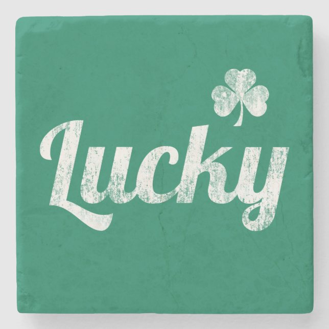 Lucky Irish Steinuntersetzer (Vorderseite)
