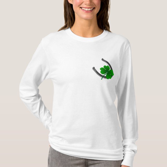 Lucky Irish Women's Shirt St. Patrick's Lady Shirt (Vorderseite)