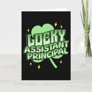 Lucky Istant Principal St Patrick's Day Shamrock S Karte