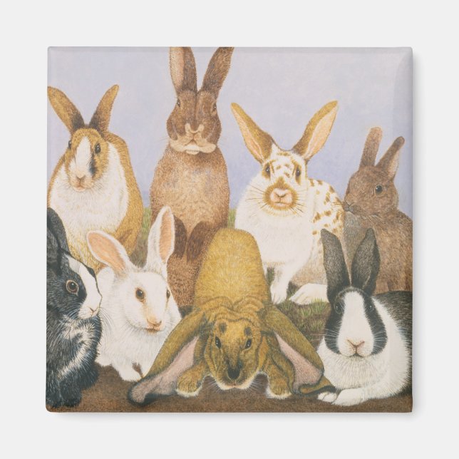 Lucky Kaninchen Magnet (Vorne)