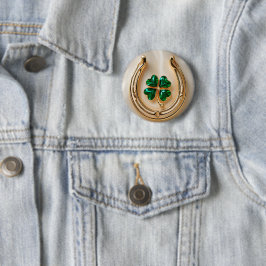 Lucky Klee mit Gold Horseshoe Button