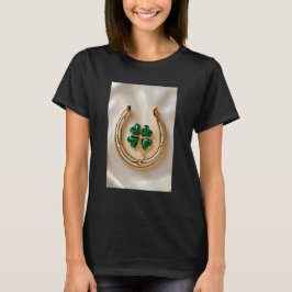 Lucky Klee mit Gold Horseshoe T-Shirt