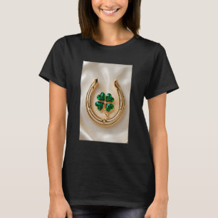 Lucky Klee mit Gold Horseshoe T-Shirt