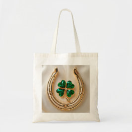 Lucky Klee mit Gold Horseshoe Tragetasche