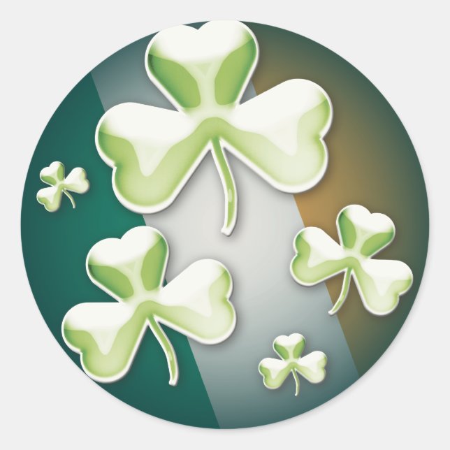 Lucky Kleeblatt - Aufkleber (Vorderseite)