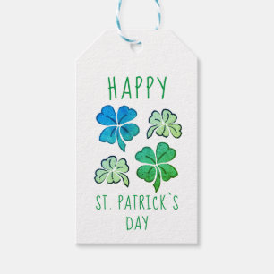 Lucky Kleeblatt Clover Happy St Patrick`s Day Geschenkanhänger