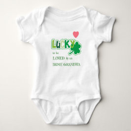 Lucky Kleeblatt Irish Grandchild Baby Strampler