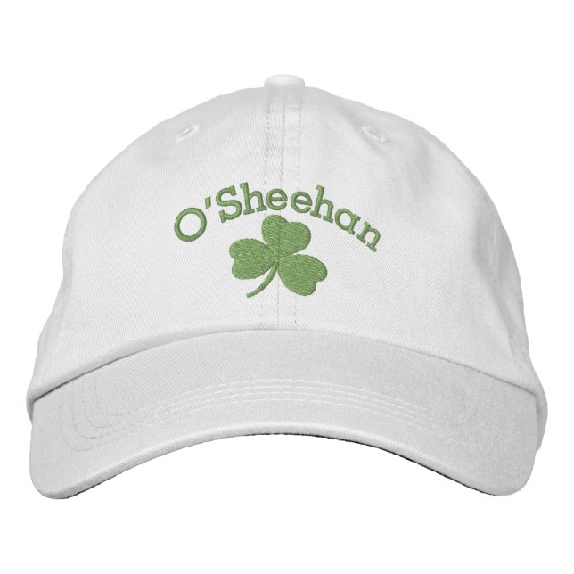Lucky Kleeblatt Irish Green Personalisiert Bestickte Kappe (Vorderseite)