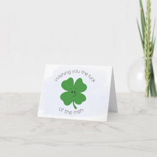 Lucky Kleeblatt Karte
