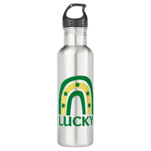 Lucky Kleeblatt Rainbow St Patricks Edelstahlflasche