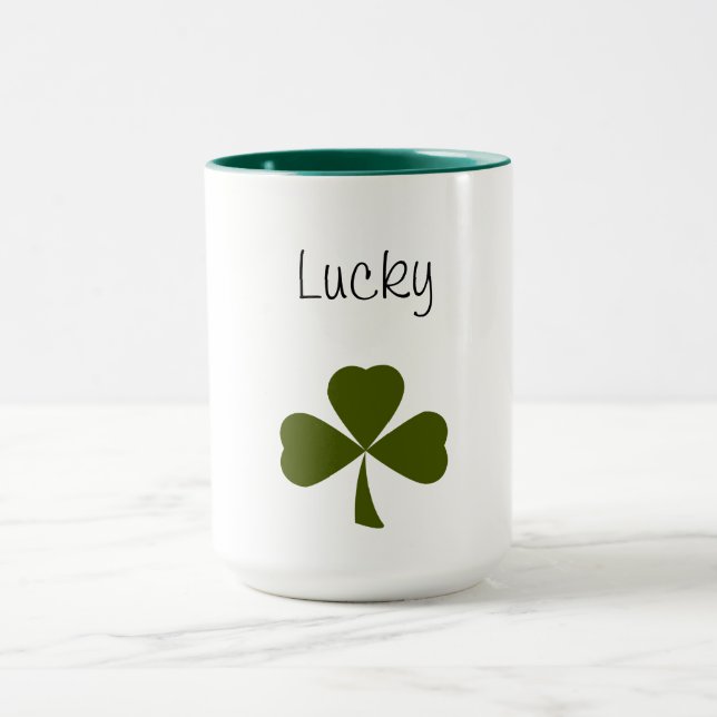 Lucky Kleeblatt St. Patrick's Day Clover Tasse (Zentrum)