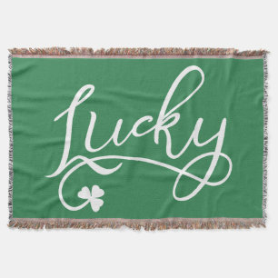 Lucky Kleeblatt St Patricks Day Irish Decke