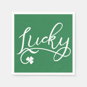 Lucky Kleeblatt St Patricks Day Party Serviette