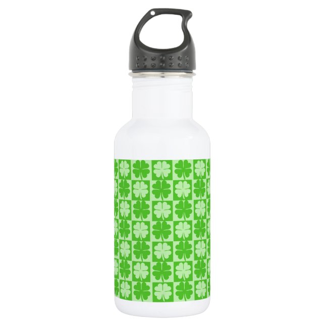 Lucky Kleeblatt Trinkflasche (Vorderseite)