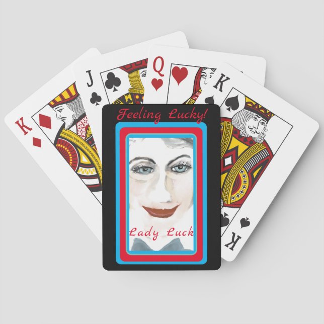 Lucky Lady Luck Fun und Laughs Spielkarten (Rückseite)