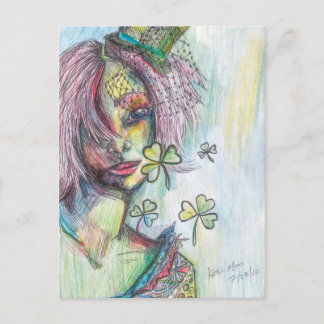 Lucky Lady Postkarte