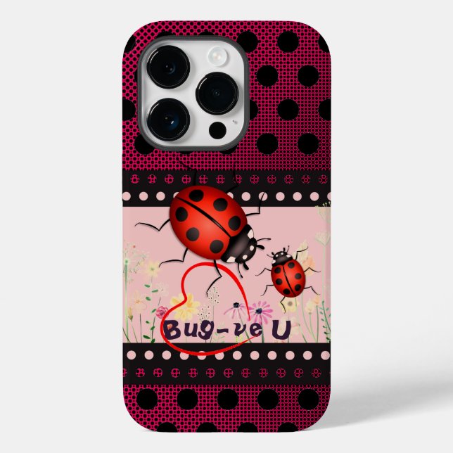 Lucky Ladybug Case-Mate iPhone 14 Pro Hülle (Rückseite)