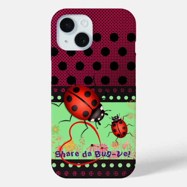 Lucky Ladybug Spots Case-Mate iPhone Hülle (Rückseite)
