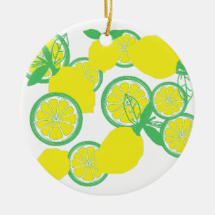 Lucky Lemons Organique Funky Ornement
