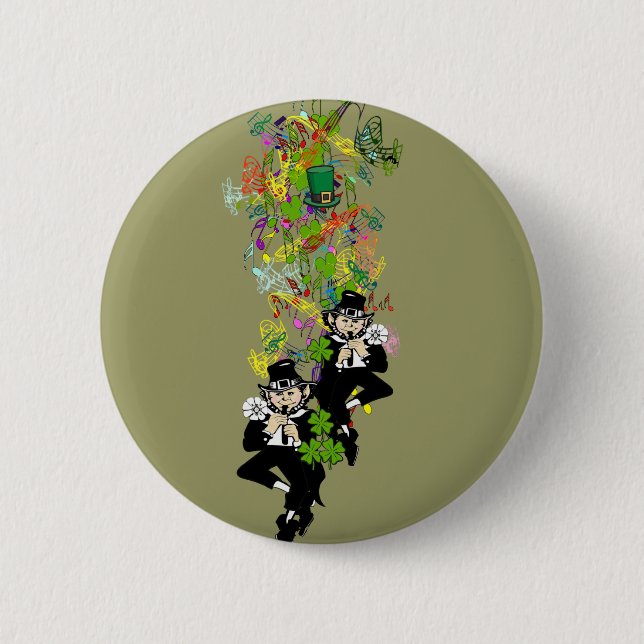 Lucky Leprechaun Button (Vorderseite)