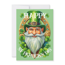 Lucky Leprechaun Gnome St Patrick's Day Gruß