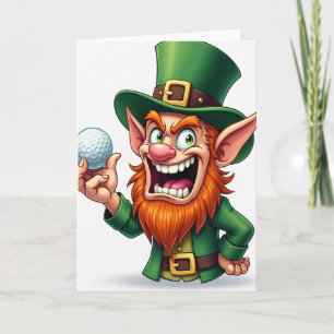 Lucky Leprechaun Golfballkarte Karte