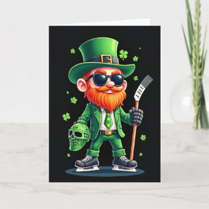 Lucky Leprechaun Hockey Star Karte