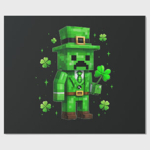 Lucky Leprechaun Lustiger St. Patrick's Day Videos Geschenkpapier