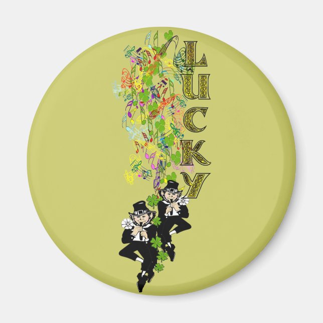 Lucky Leprechaun Magnet (Vorne)