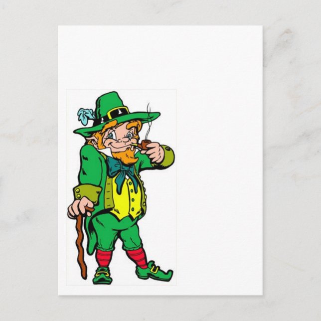 Lucky Leprechaun Postkarte (Vorderseite)