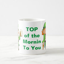 Lucky Leprechaun Top of the Mornin Coffee Tasse