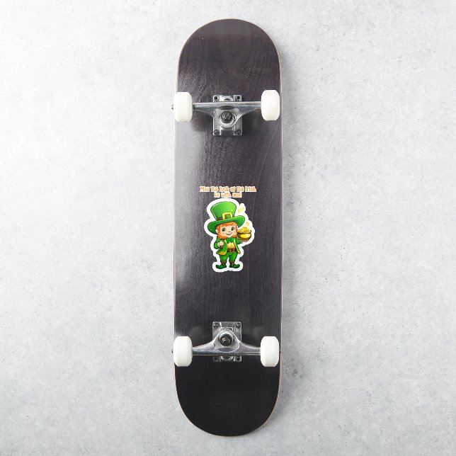 Lucky Leprechauns Schatz Aufkleber (Skateboard)