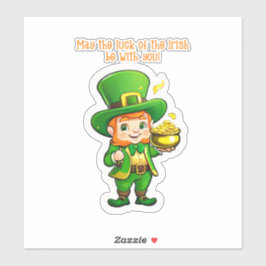 Lucky Leprechauns Schatz Aufkleber