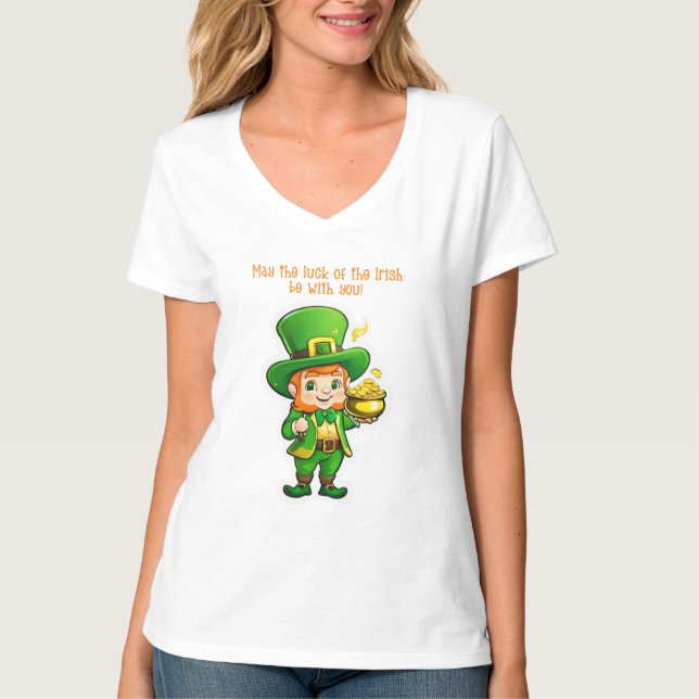 Lucky Leprechauns Schatz T-Shirt (Vorderseite)