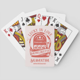 Lucky Liebe Casino Hand Drawn Vegas Bachelorette Spielkarten