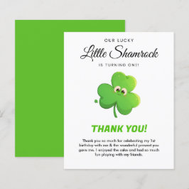 Lucky Little Kleeblatt 1. Geburtstag Dankeschön Ka