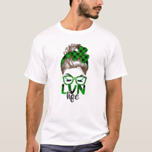 Lucky Lvn St Patricks Day Irish Kleeblatt Nurse T-Shirt