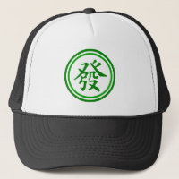 Lucky Mahjong Symbol - Grün und Weiß