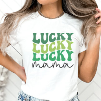Lucky Mama Retro St. Patrick's Day T-Shirt