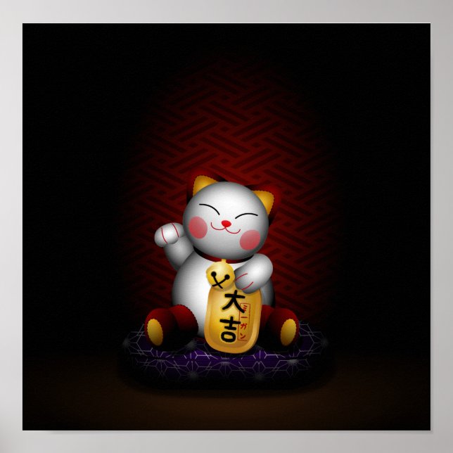 Lucky Maneki Neko Poster (Vorne)