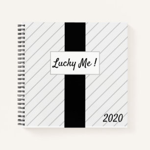 Lucky Me ! Cahier Bénédictions Rayures Étroites