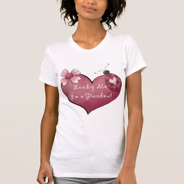 Lucky Me Je suis un grand-mère Tshirts et cadeaux (Devant)