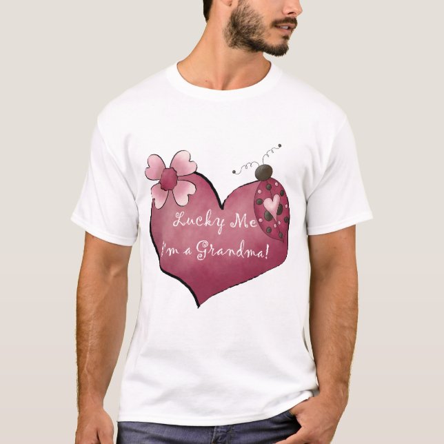 Lucky Me Je suis un grand-mère Tshirts et cadeaux (Devant)