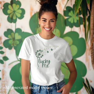"Lucky Me" Löwenzahn-Spaß St. Patrick Damen T-Shirt