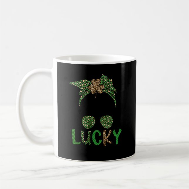 Lucky Mema Großmutter St Patrick S Day Mema Grand Kaffeetasse (Links)