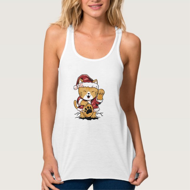 Lucky Meow Tank Top (Vorderseite)